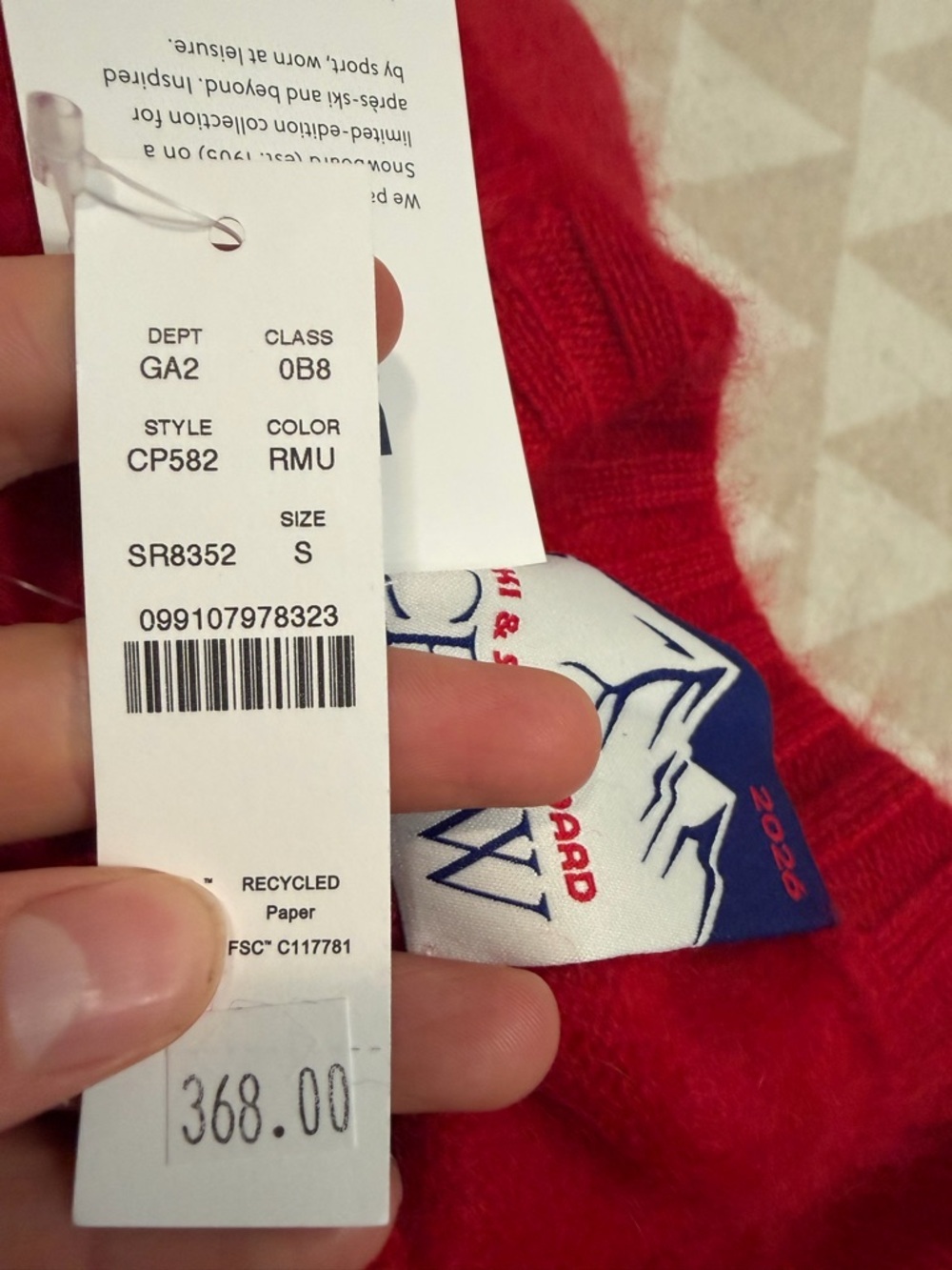 U.S. Ski & Snowboard by J.Crew graphic crewneck sweater in brushed cashmere - Picture 6 of 6